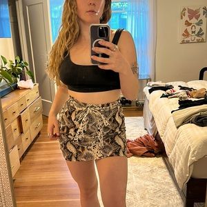 Bodycon Snake Skin Pencil Skirt